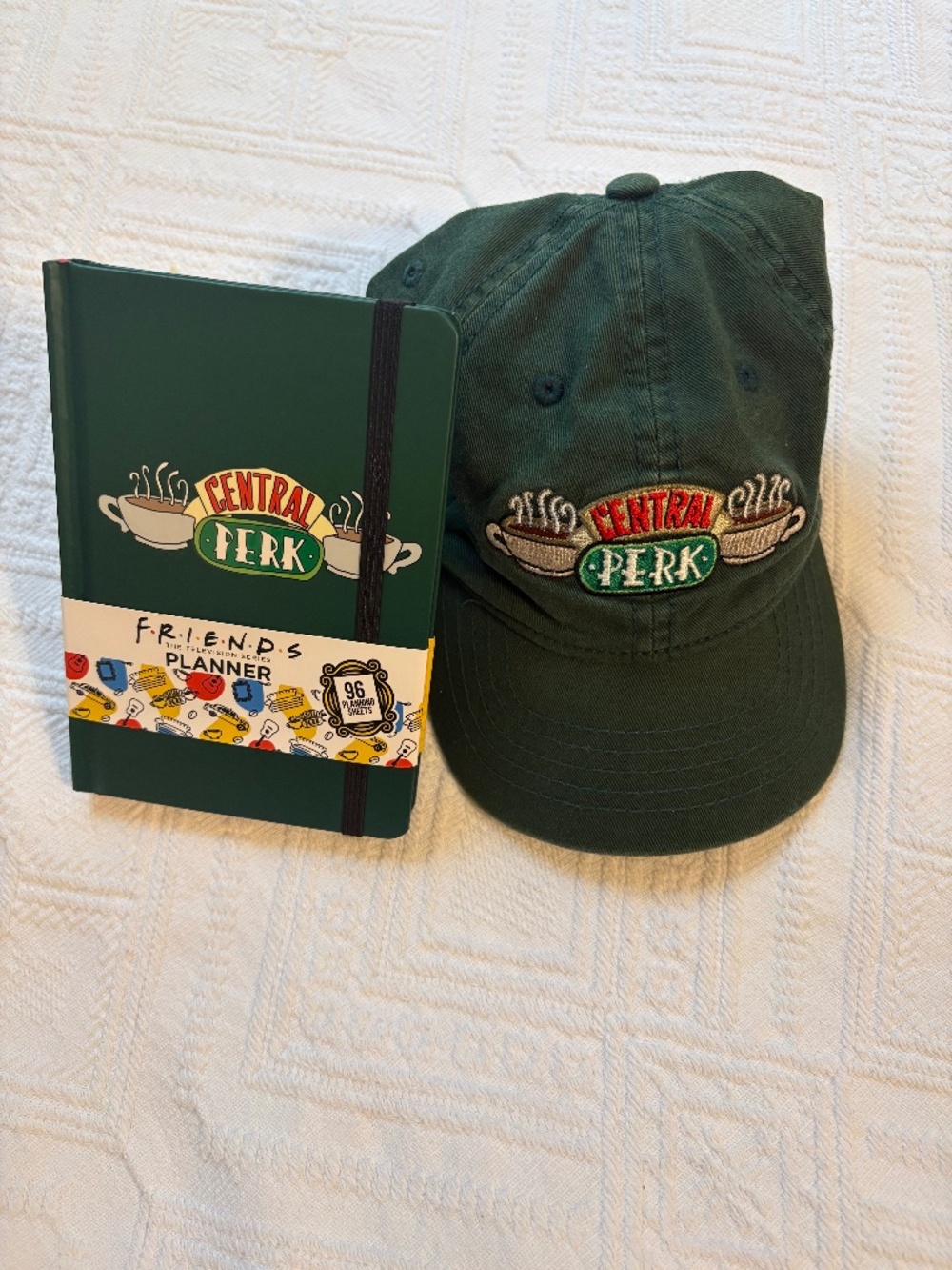 Friends TV Show Central Perk Merchandise Bundle - Planner & Hat
